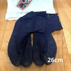 足袋　藍染め　26cm