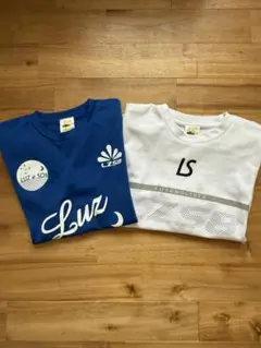 LZSB ロゴ入り長袖シャツ ロンティー 入手困難 2点セット お得 白青