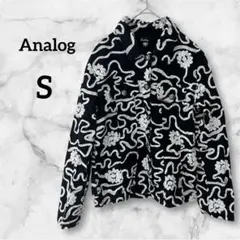 ✨花柄✨ Analog【S】花柄ジャケット ブラック 黒 かわいい オシャレ