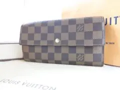 超美品☆ヴィトン ダミエ 【ポルトフォイユ・サラ】長財布☆オシャレ☆T02