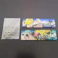 ワンピース　グラデーションアクリルキーホルダー　サンジ　フランキー