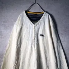 【FIRST DOWN】レイヤード風 長袖Tシャツ 古着 used BS2