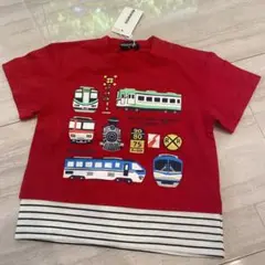 【未使用　タグ付き】クレードスコープ　電車柄Tシャツ