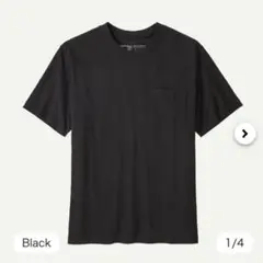 Patagonia メンズ ミッドウェイト デイリーポケットティー ブラック M