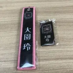 櫻坂46大園玲Addiction ネームタグキーホルダー&ネームキーホルダー