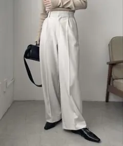CAPRICIEUX LE'MAGE タックストレートパンツ 36サイズ