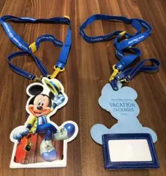 【ディズニー】　パスケース ミッキー　バケーションパッケージ　限定　2個セット