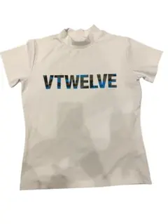 【美品】VTWELVEヴェトゥエルヴV12 半袖モックネックシャツ　Sサイズ