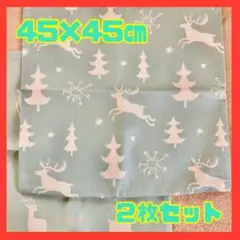 ✨処分✨ クリスマス枕カバー クッションカバー 2枚セット 45x45㎝