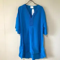 L-4 MARYAN ワンピース 水着カバー 青