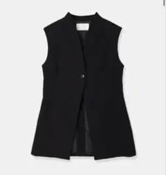 louren slub tweed shape vest ブラック