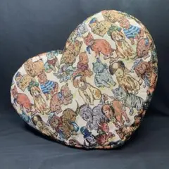 【美品】カッセリーニ クッション ハート型 幅約42cm 奥行約33cm