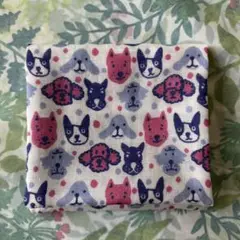 95♡2点で250円引き♪ ハンカチ　小物入れ　サニタリーケース　犬　ドット