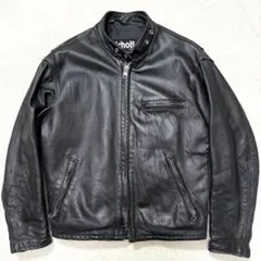 Schott ライダースジャケット 641Q キルティング サイズ40 ブラック Schott ライダースジャケット 641Q キルティング サイズ40 ブラック