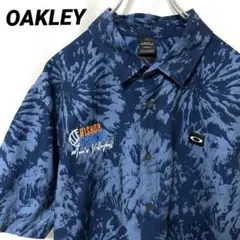 N-5036 OAKLEY アメリカ古着 ゴルフシャツ 半袖シャツ 刺繍 XL