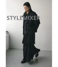 STYLEMIXER ティアードフレアスカート　ブラック　新品タグ付き