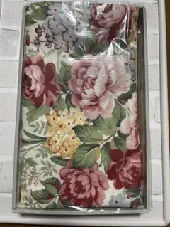 アメリカ製　花柄セミダブルフラットシーツ