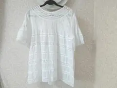 韓国ファッション 白レースブラウス