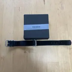 THESOLE ザソール　NATOベルト　20mm エレファント　西口修平 THE SOLE（ザソール）NATOベルトエレファント ブラック