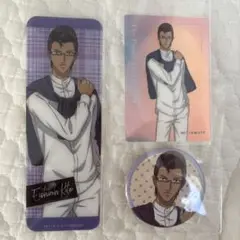 新テニスの王子様　木手永四郎　オーロラカード&特典しおり&缶バッジ