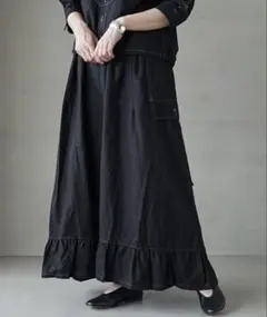 Vlas Blomme (ヴラスブラム) ステッチラッフルパンツ