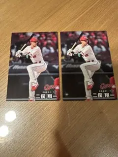 プロ野球チップス 広島東洋カープ 二俣翔一 2枚セット