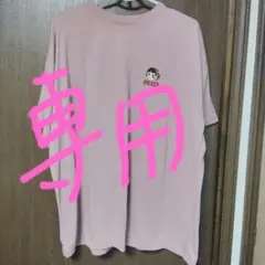 PEKO 刺繍 Tシャツ 4L ピンク　後ろ派手柄