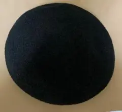 黒のポリエステル製ベレー帽 56〜57.5cm