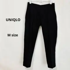ユニクロ　UNIQLO ストレッチテーパードアンクルパンツ　M ストライプ