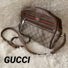 オールドグッチ ショルダーバッグ シェリーライン レザー ショルダーバッグ