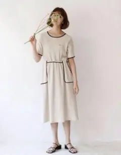 idem パイピングワンピース 村田倫子