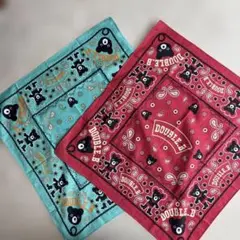 DOUBLE.B バンダナ 2色セット 赤