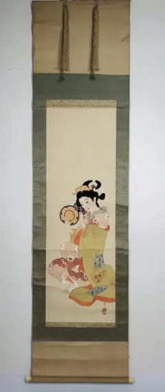 掛け軸 三好雲仙 大黒天 七福神 紙本 希少 軸装 茶道具 掛軸 です。