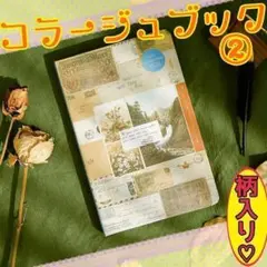 ♥匿名配送♥ コラージュブック② レトロ コラージュ素材 本 ジャンクジャーナル