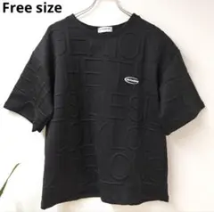 Tシャツ トップス 半袖 メンズ ビックシルエット ブラック ユニセックス 黒