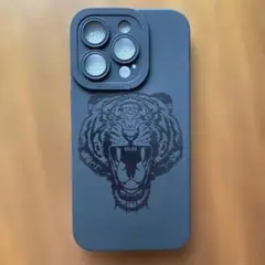未使用品 iPhone14pro ケース 虎 ブラック