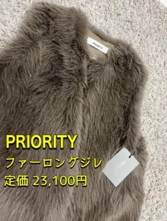 新品タグ付き【パシオーネPASSIONEフェイクファージレ】 PASSIONE パシオーネ ベスト レディース ショート ジレ 秋冬