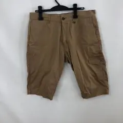 Confirm ベージュ ハーフパンツ ボタン留め 裾絞り Lサイズ ポケット付