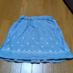 Pupil House デニムフリルスカート 130