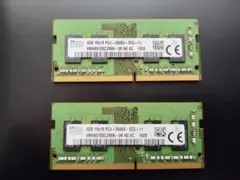 skhynix ノートパソコン用 メモリ 4GB ×2枚 PC4-2666V