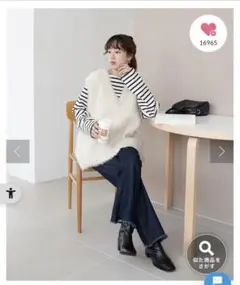 Discoat USコットンデニムフレアパンツ