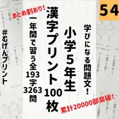 【反復練習で偏差値UP】54.小5国語、四谷大塚、光村図書、東京書籍、中学受験