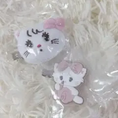 mikko ムース　マスコットヘアクリップとフロッキーヘアピン　ガチャ