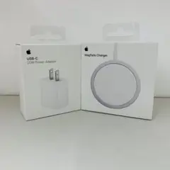 新品 純正品MagSafe Charger MHXH3AM/A+アダプター20W