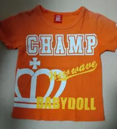 BABYDOLL オレンジ Tシャツ CHAMP