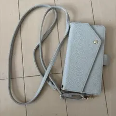 ライトグレー スマホショルダーストラップ