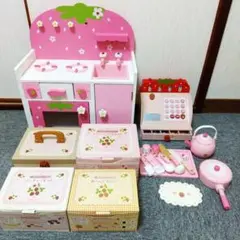 マザーガーデン キッチン おままごと すぐ遊べるセット 小物超大量