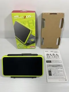 【箱付き】 Newニンテンドー2DS LL ブラック×ライム 本体 任天堂