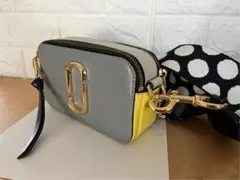 MARC JACOBS グレー ショルダーバッグ　スナップショット