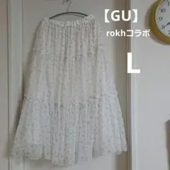 GU rokhコラボ フラワープリント L